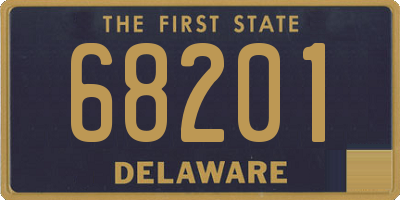 DE license plate 68201