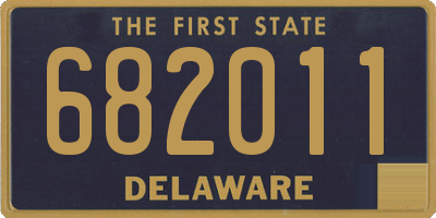 DE license plate 682011