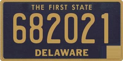 DE license plate 682021