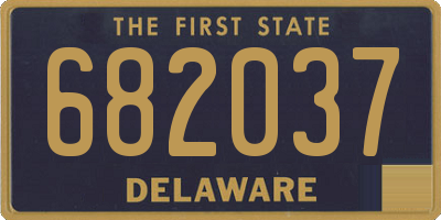 DE license plate 682037