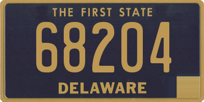 DE license plate 68204