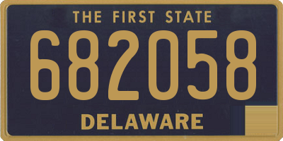 DE license plate 682058
