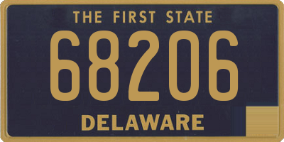 DE license plate 68206
