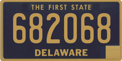 DE license plate 682068