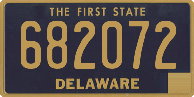DE license plate 682072