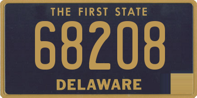 DE license plate 68208