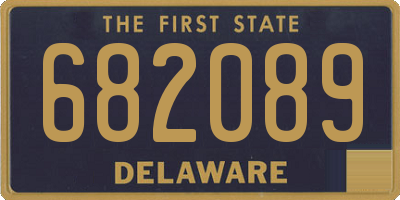 DE license plate 682089