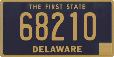 DE license plate 68210