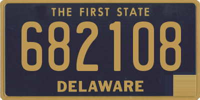 DE license plate 682108