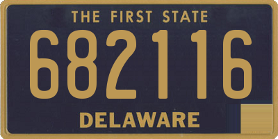 DE license plate 682116