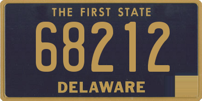 DE license plate 68212