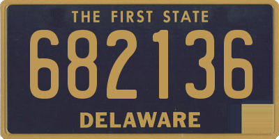 DE license plate 682136