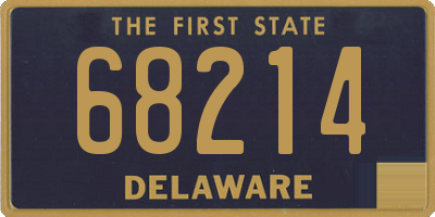 DE license plate 68214