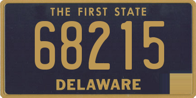 DE license plate 68215