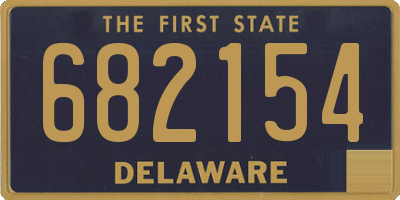 DE license plate 682154