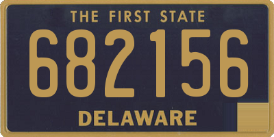 DE license plate 682156