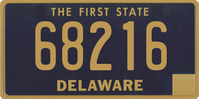 DE license plate 68216