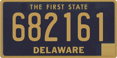 DE license plate 682161