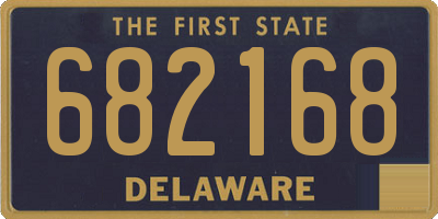 DE license plate 682168