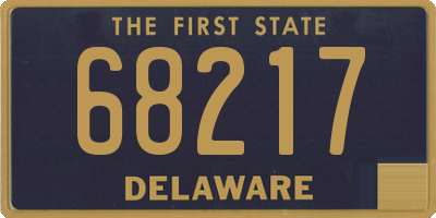 DE license plate 68217