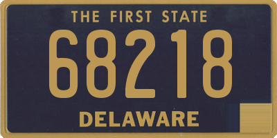 DE license plate 68218