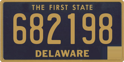 DE license plate 682198