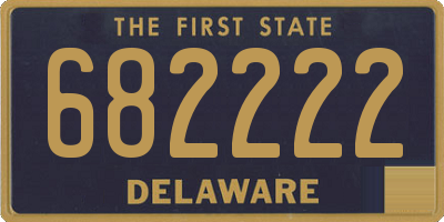 DE license plate 682222