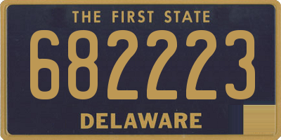DE license plate 682223