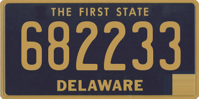 DE license plate 682233