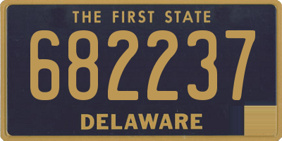 DE license plate 682237
