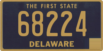DE license plate 68224