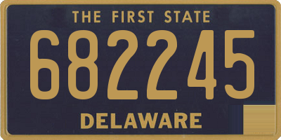 DE license plate 682245