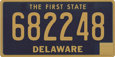 DE license plate 682248