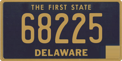 DE license plate 68225