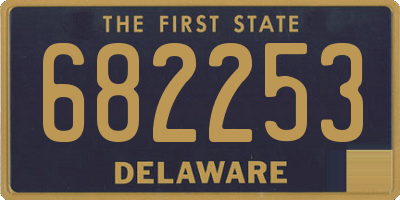 DE license plate 682253