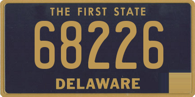 DE license plate 68226