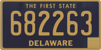 DE license plate 682263