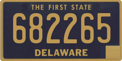 DE license plate 682265