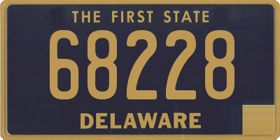 DE license plate 68228