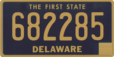 DE license plate 682285