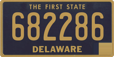 DE license plate 682286