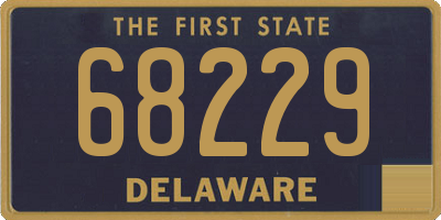 DE license plate 68229