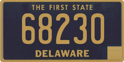 DE license plate 68230
