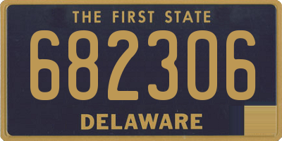 DE license plate 682306