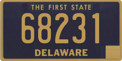 DE license plate 68231