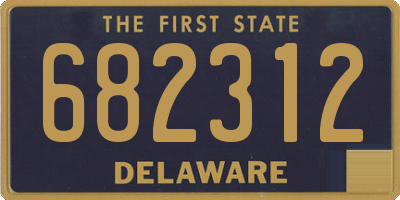 DE license plate 682312