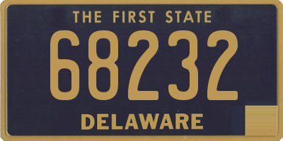 DE license plate 68232