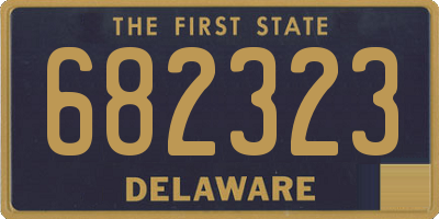 DE license plate 682323