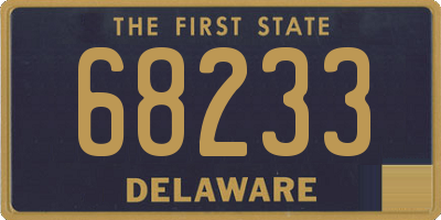 DE license plate 68233