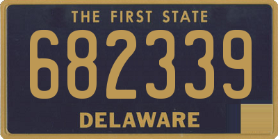 DE license plate 682339